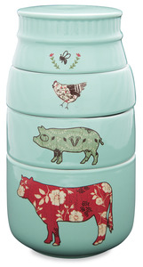 Farm Animals by Live Simply by Amylee - 6" x 3.5" Stacked Measuring Cups