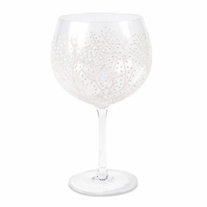 White Branches by Sunny by Sue - 24 oz Hand Decorated Glass