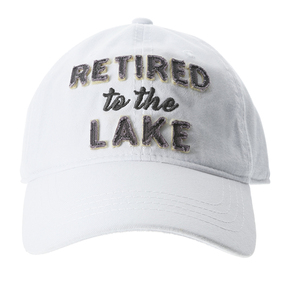 Lake by Retired Life - White Adjustable Hat
