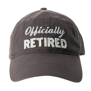 Officially by Retired Life - Gray Adjustable Hat