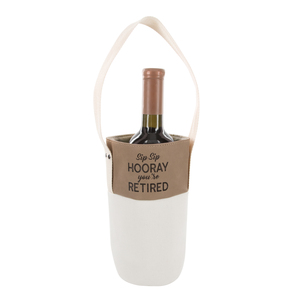 Sip Sip by Retired Life - Canvas Bottle Gift Bag