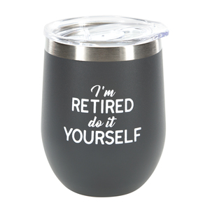Do It Yourself by Retired Life - 12 oz Stemless Tumbler