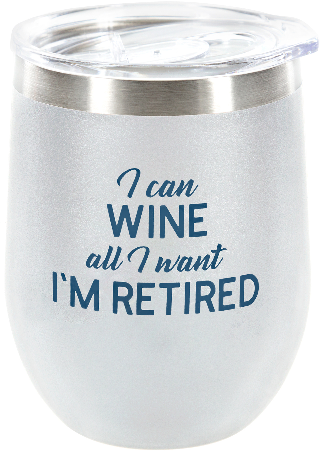 Wine by Retired Life - Wine - 12 oz Stemless Tumbler