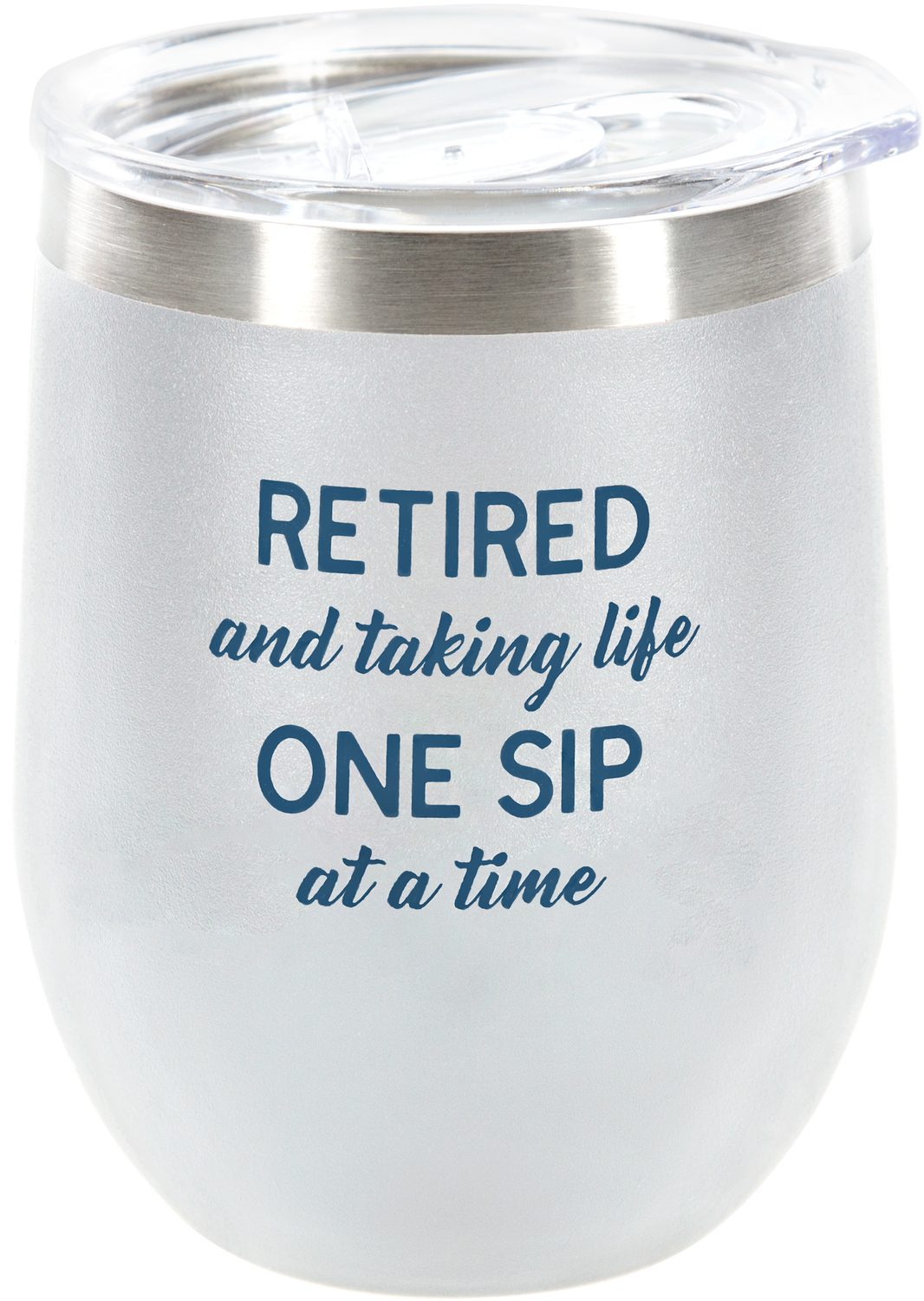One Sip by Retired Life - One Sip - 12 oz Stemless Tumbler