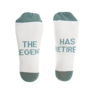The Legend by Retired Life - S/M Cotton Blend Sock
