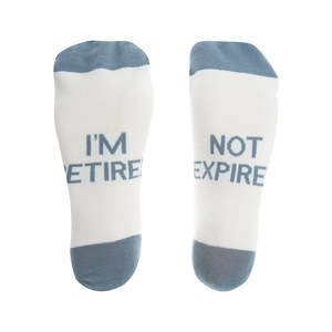 Not Expired by Retired Life - S/M Cotton Blend Sock
