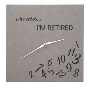 Who Cares by Retired Life - 12.25" Wall Clock