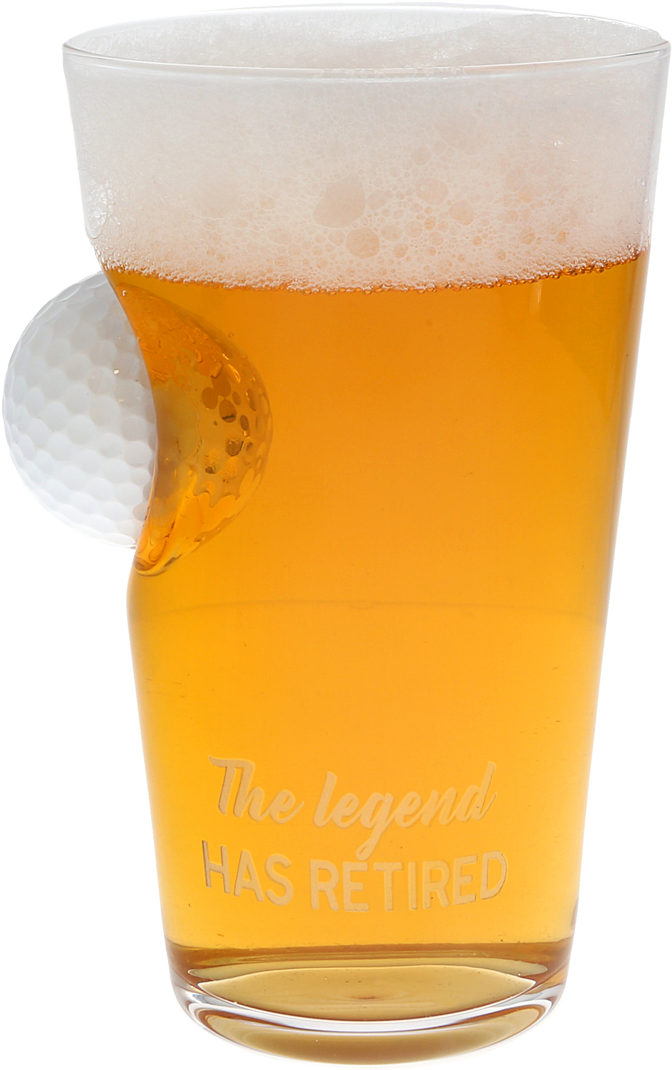 The Legend by Retired Life - The Legend - 15 oz Golf Ball Glass