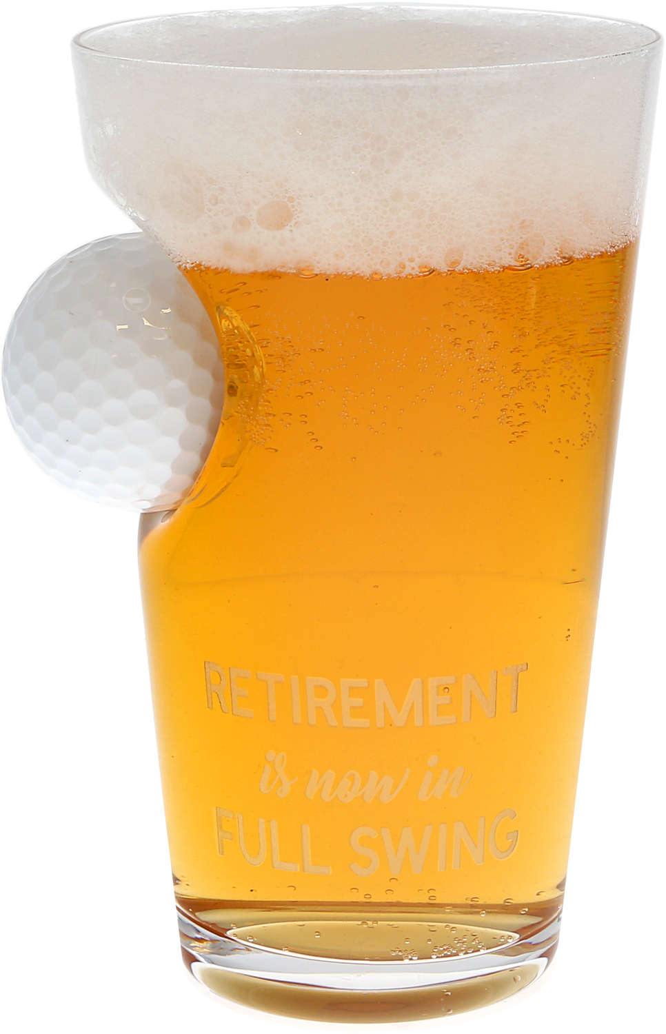 Full Swing by Retired Life - Full Swing - 15 oz Golf Ball Glass