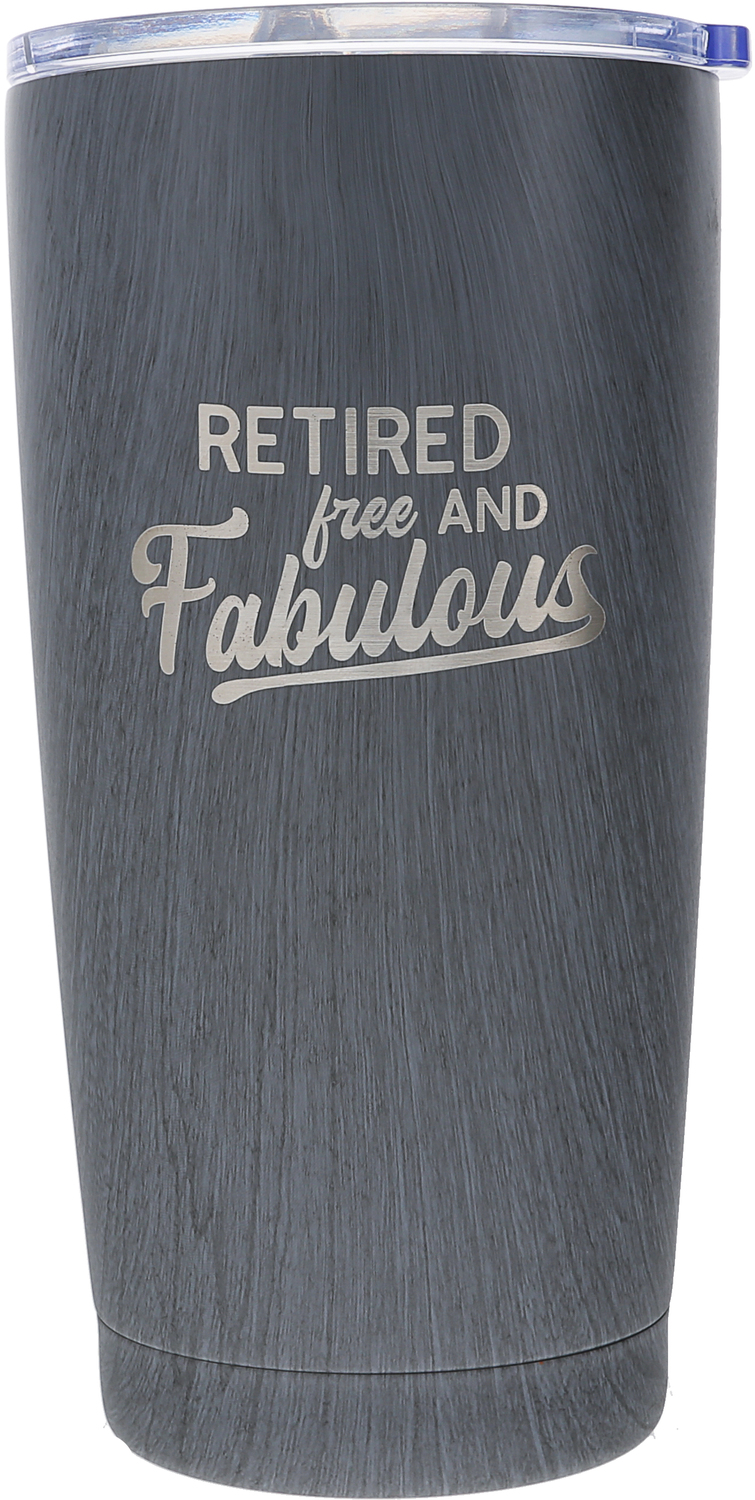 Fabulous by Retired Life - Fabulous - 20 oz Wood Finish Stainless Steel Travel Tumbler