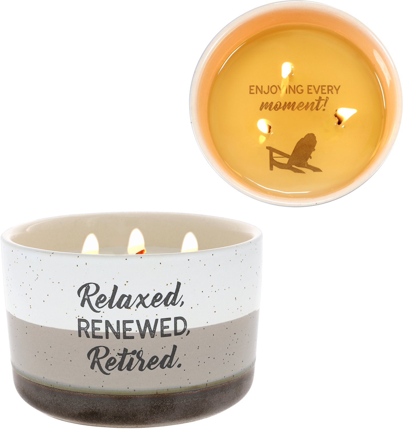 Retired by Retired Life - Retired - 12 oz - 100% Soy Wax Reveal Triple Wick Candle
Scent: Tranquility