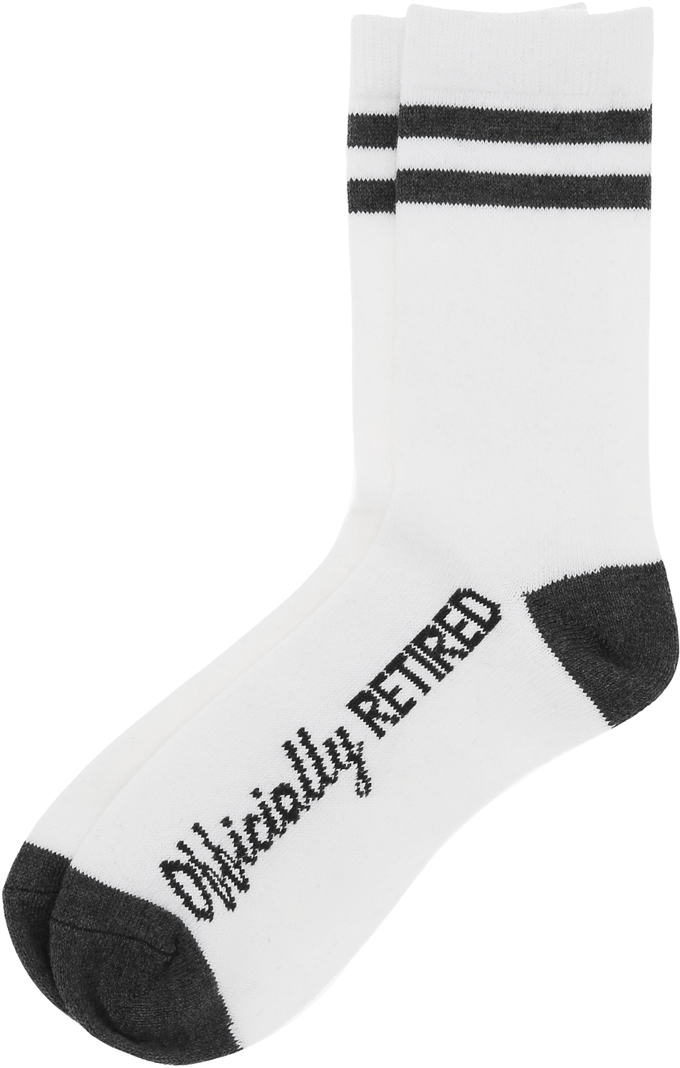 Officially Retired by Retired Life - Officially Retired - S/M Crew Socks