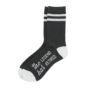 The Legend by Retired Life - S/M Crew Socks
