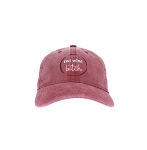 Red Wine Bitch by UnWined - Burgundy Adjustable Hat