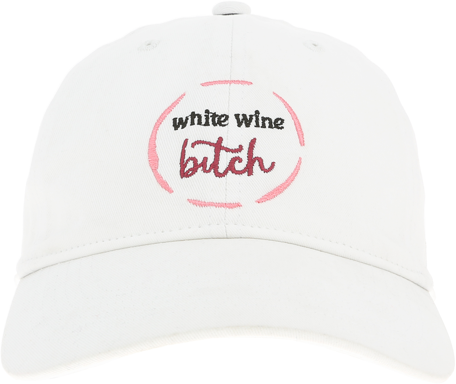 White Wine Bitch by UnWined - White Wine Bitch - White Adjustable Hat