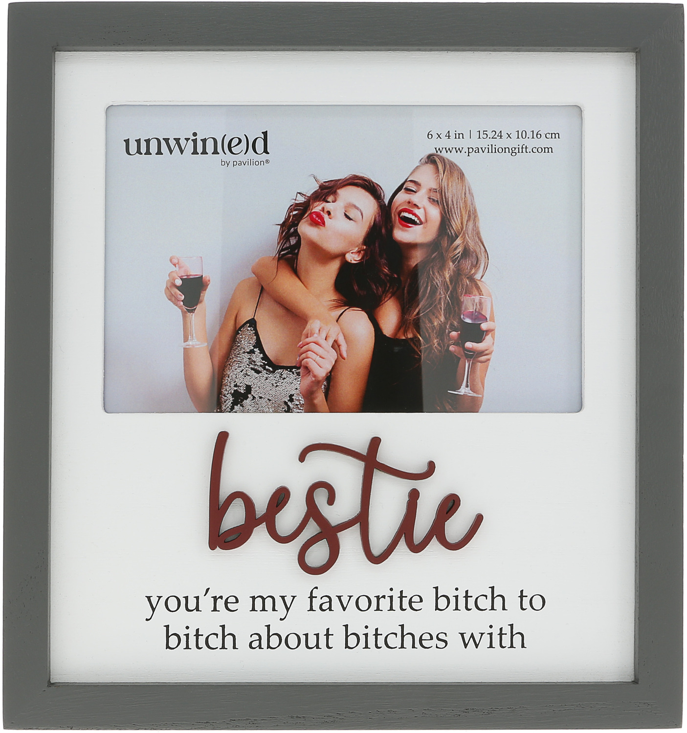 Bestie by UnWined - Bestie - 7.75" x 8.25" Frame
(Holds 6" x 4" Photo)