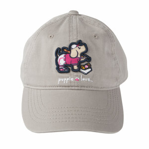 Softball by Puppie Love - Light Gray Adjustable Hat