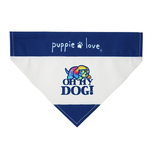 Oh My Dog! by Puppie Love - 12" x 8" Canvas Slip on Pet Bandana