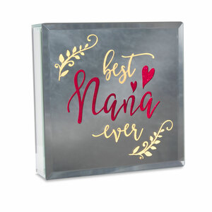 Nana by Reflections of You - 6" Lit-Mirrored Plaque