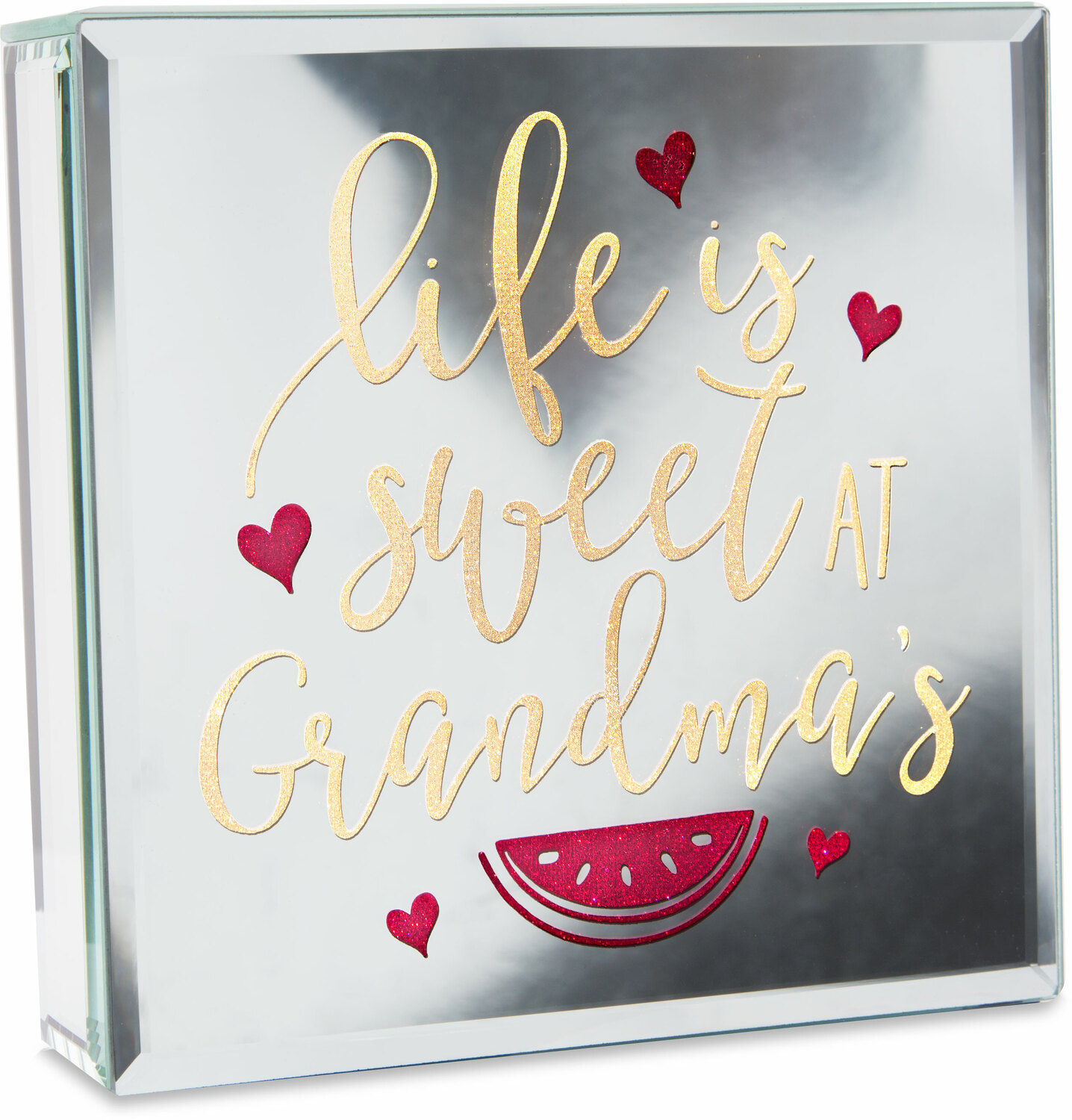 Grandma by Reflections of You - Grandma - 6" Lit-Mirrored Plaque