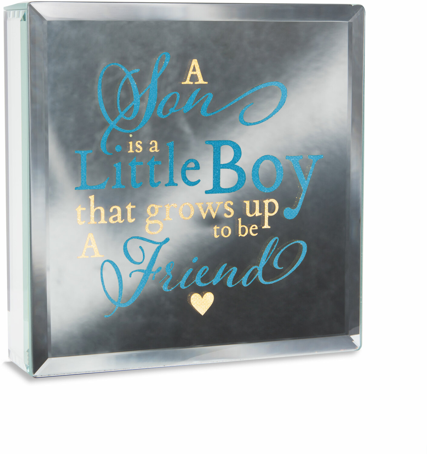 Little Boy by Reflections of You - Little Boy - 6" Lit-Mirrored Plaque