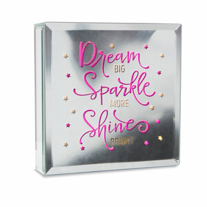 Dream by Reflections of You - 6" Lit-Mirrored Plaque