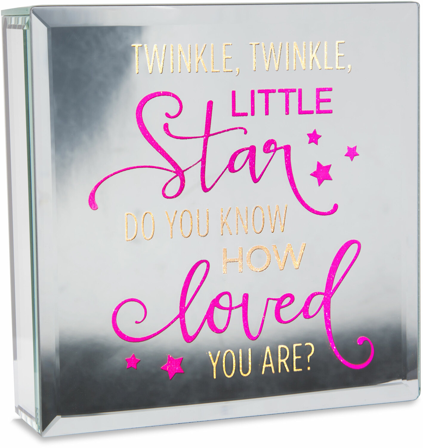 Twinkle by Reflections of You - Twinkle - 6" Lit-Mirrored Plaque