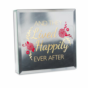 Happily Ever After by Reflections of You - 6" Lit-Mirrored Plaque