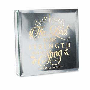 Strength by Reflections of You - 6" Lit-Mirrored Plaque