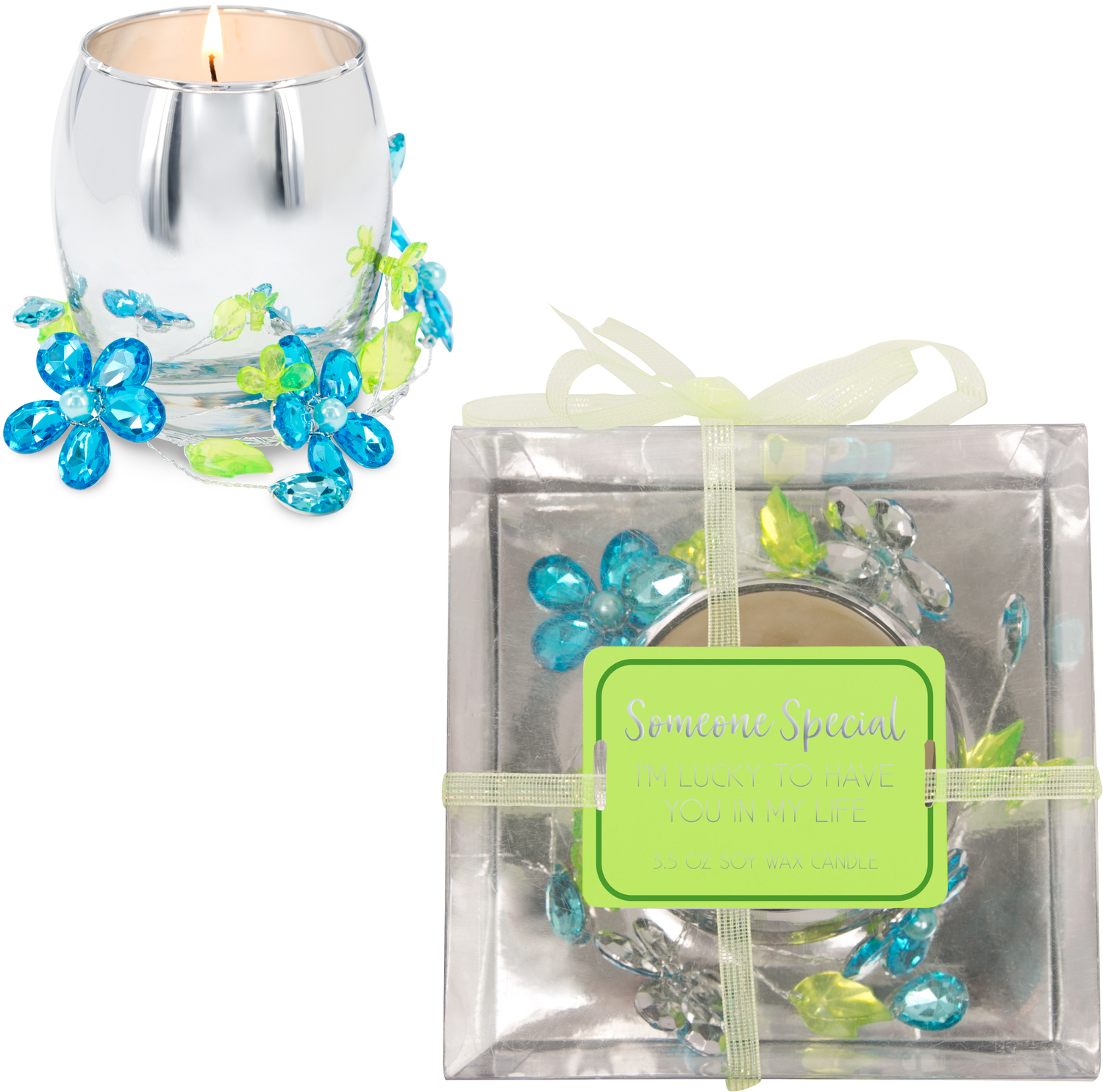 Someone Special
Blue Flower by Reflections of You - Someone Special
Blue Flower - 3.5oz 100% Soy Wax Candle
Scent: Jasmine