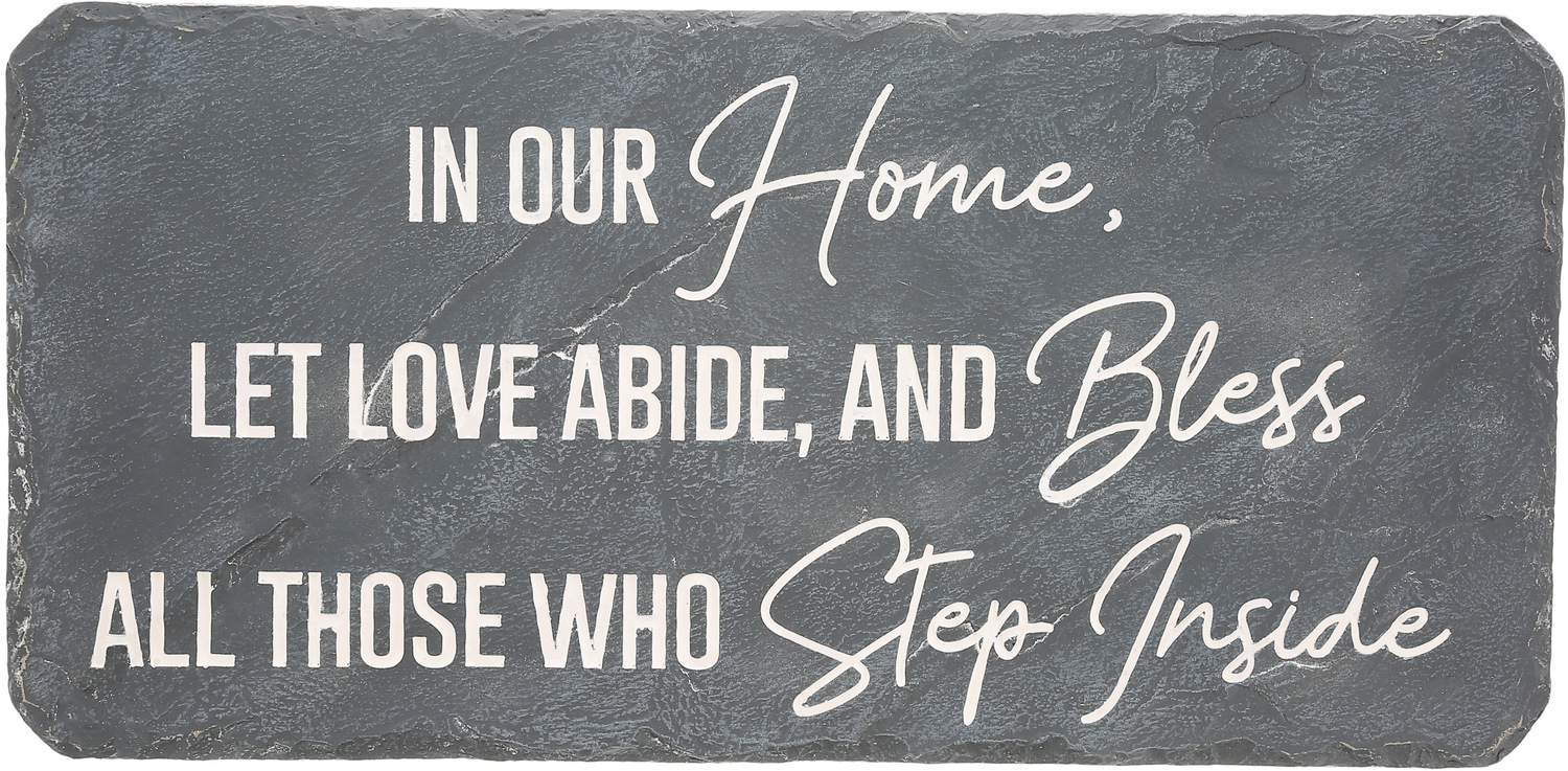 Our Home by Stones with Stories - Our Home - 16" x 7.75" Garden Stone