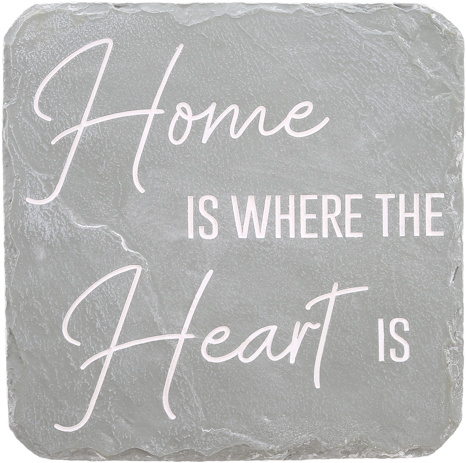 Home Is Where by Stones with Stories - Home Is Where - 7.75" x 7.75" Garden Stone
