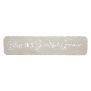 Beautiful Garden by Stones with Stories - 16" x 3.75" Garden Stone