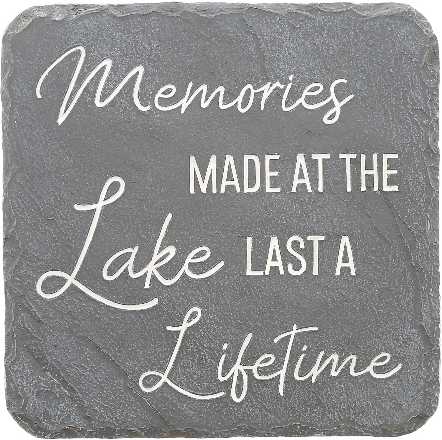 Lake Lifetime by Stones with Stories - Lake Lifetime - 7.75" x 7.75" Garden Stone