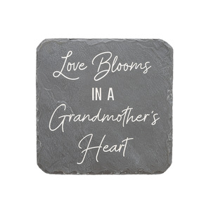 Grandmother's by Stones with Stories - 7.75" x 7.75" Garden Stone