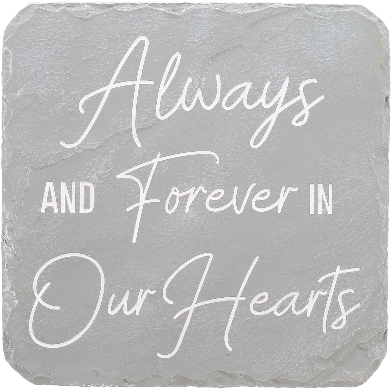 Always  & Forever by Stones with Stories - Always  & Forever - 7.75" x 7.75" Garden Stone