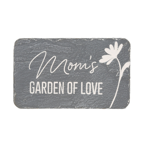 Mom’s Garden by Stones with Stories - 7" x 4.25" Garden Stone