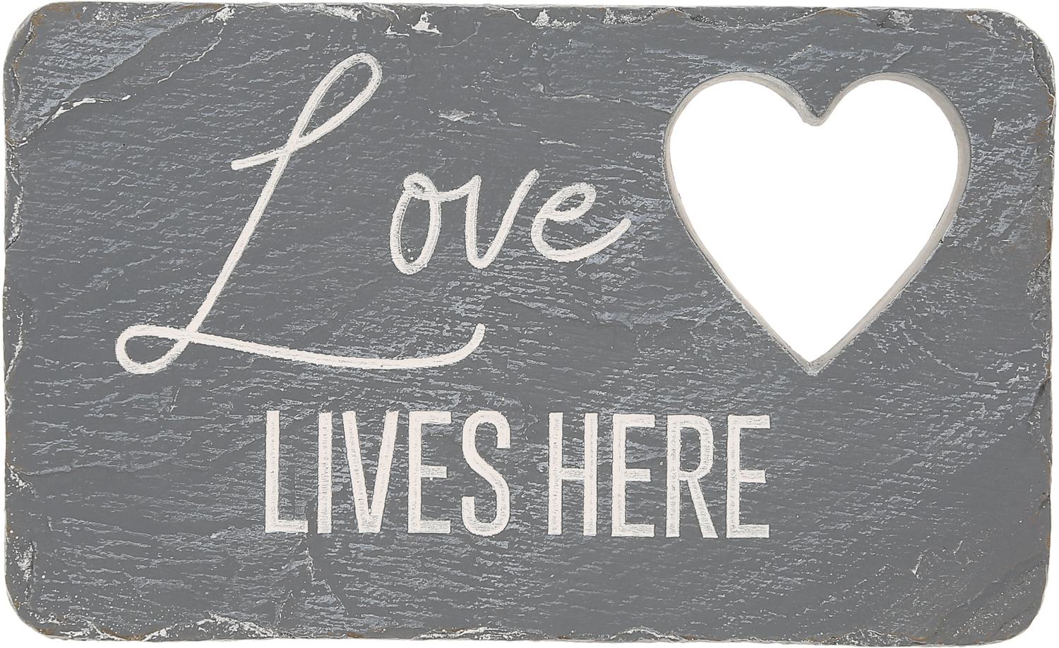 Love Lives Here by Stones with Stories - Love Lives Here - 7" x 4.25" Garden Stone