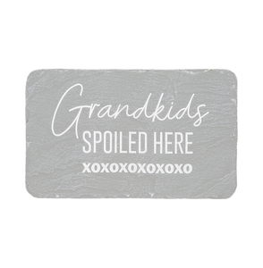 Spoiled Grandkids by Stones with Stories - 7" x 4.25" Garden Stone