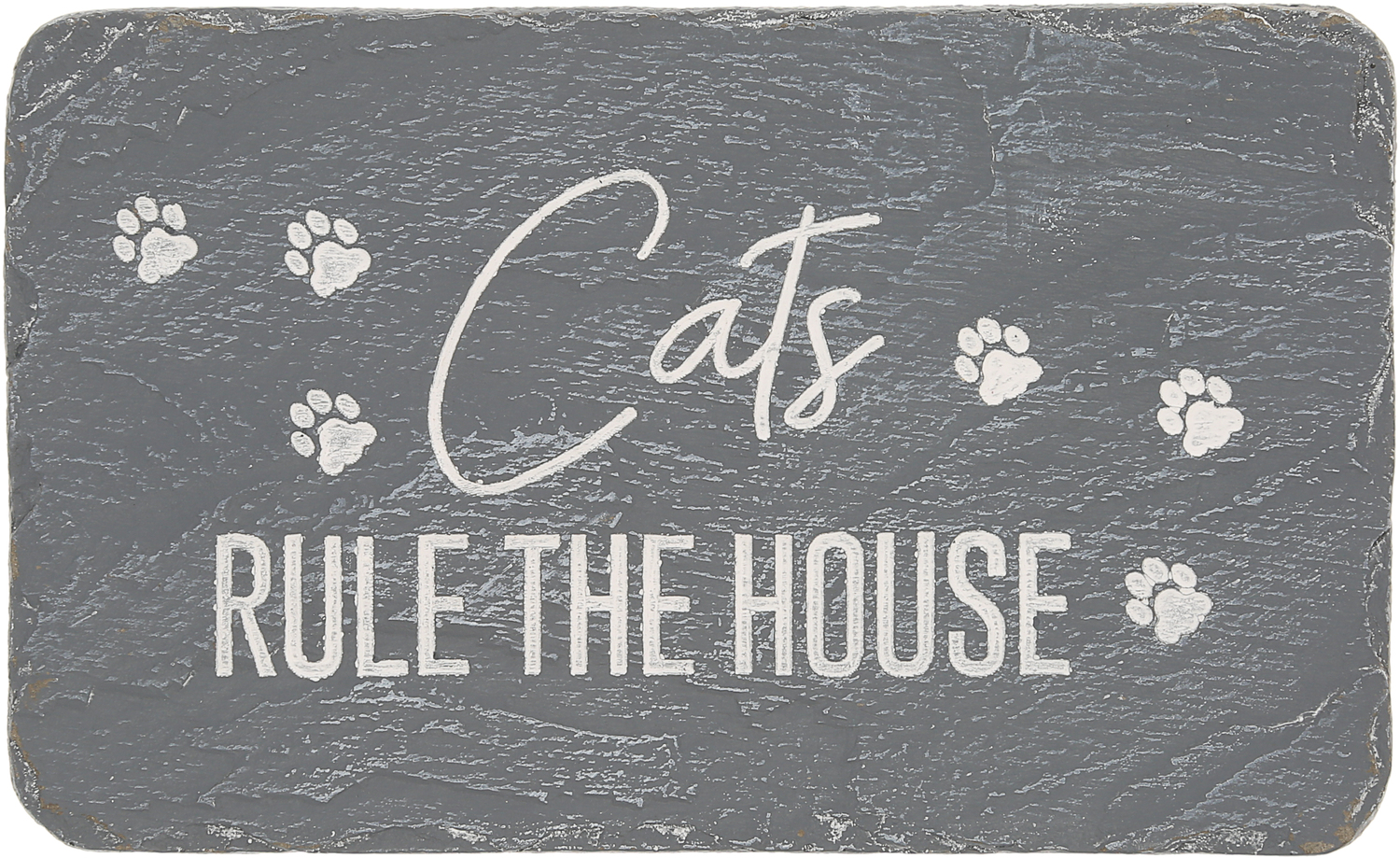 Cats Rule by Stones with Stories - Cats Rule - 7" x 4.25" Garden Stone