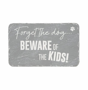Beware Of The Kids by Stones with Stories - 7" x 4.25" Garden Stone