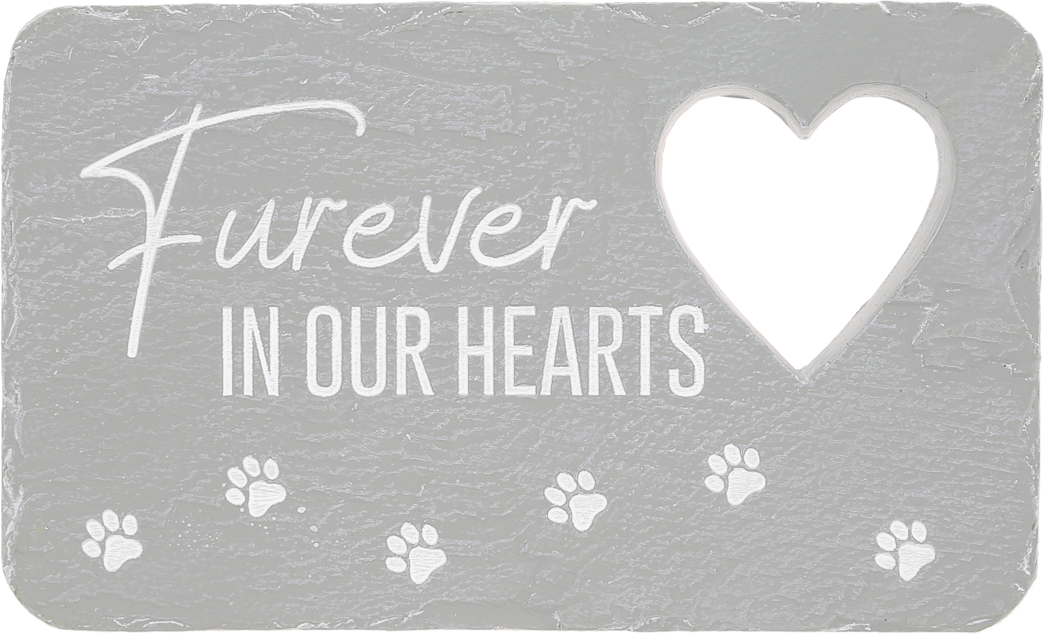 Furever In Our Hearts by Stones with Stories - Furever In Our Hearts - 7" x 4.25" Garden Stone