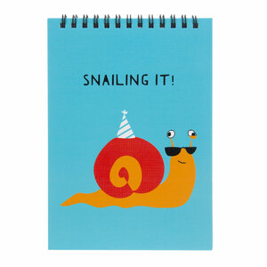 Snailing It by Fugly Friends - 5" X 7" Notepad
