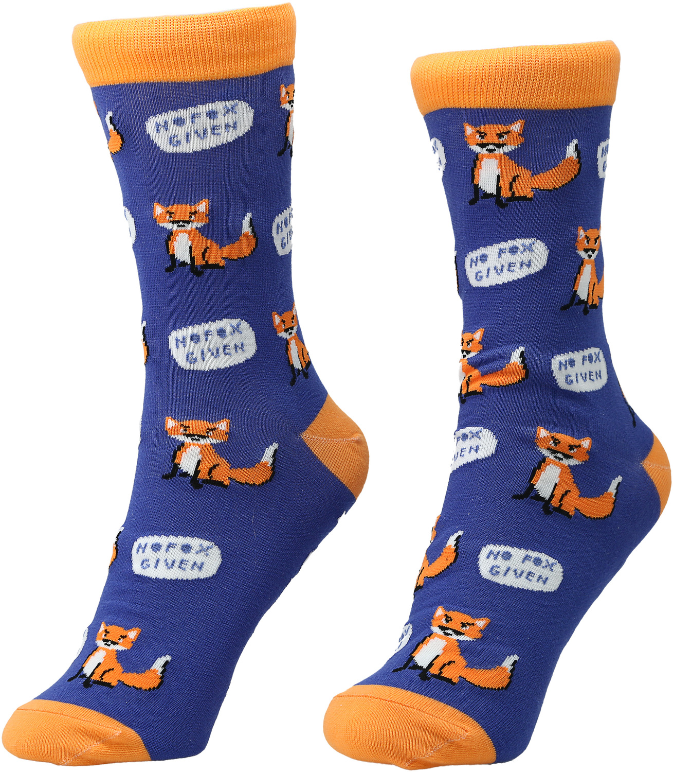 For Fox Sake by Fugly Friends - For Fox Sake - S/M Unisex Cotton Blend Sock