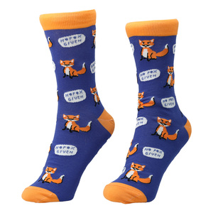 For Fox Sake by Fugly Friends - S/M Unisex Cotton Blend Sock