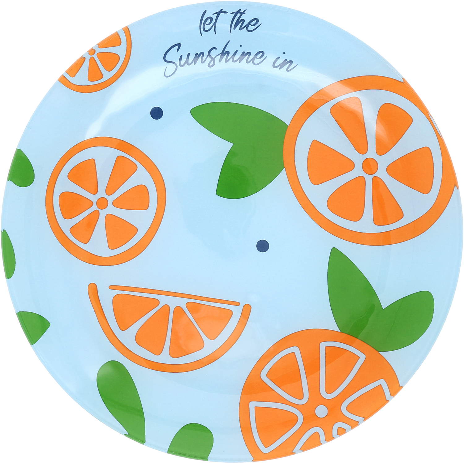 Oranges by Fruitful Livin' - Oranges - 8" Glass Appetizer Plate