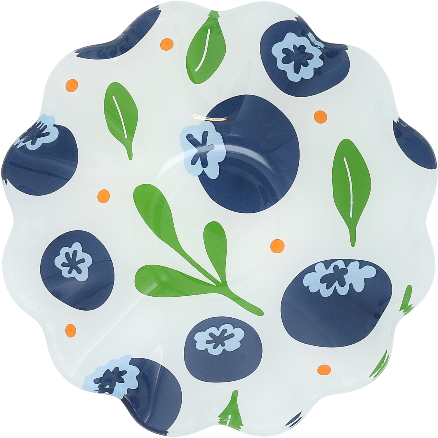 Blueberries by Fruitful Livin' - Blueberries - 6" Glass Bowl