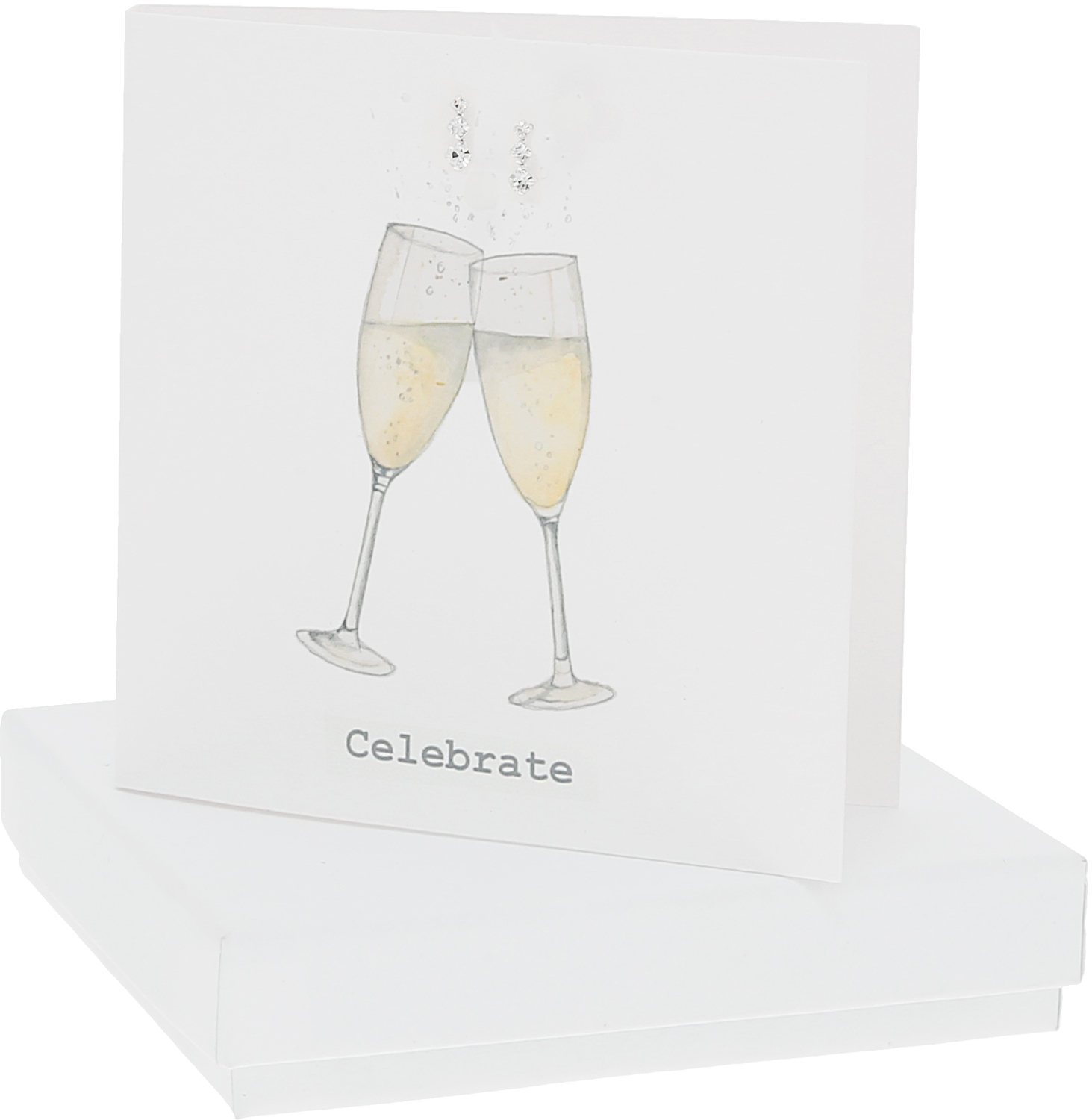Celebrate by Crumble and Core - Celebrate - 10mm Sterling Silver Cubic Zirconia Drop Earrings