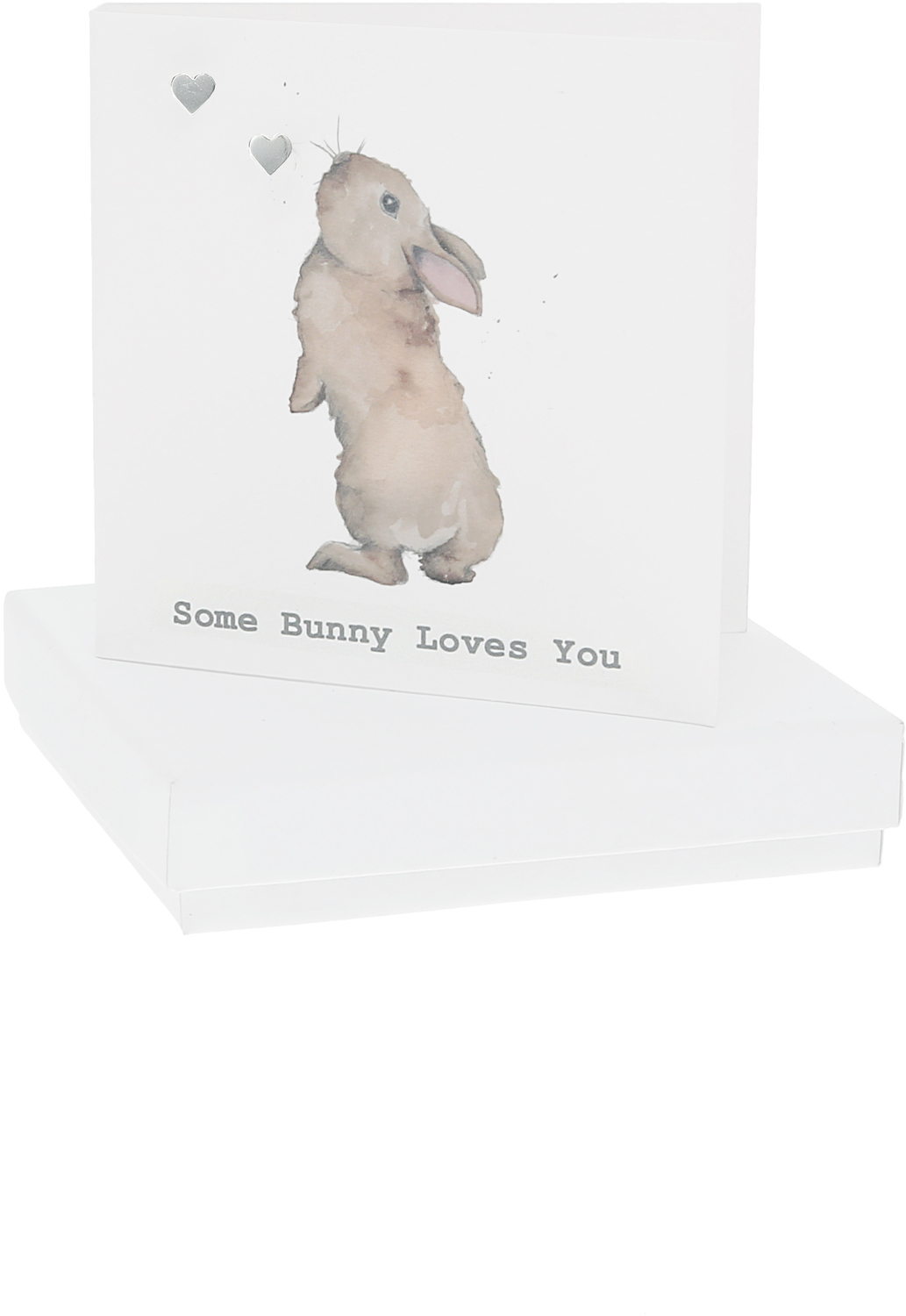 Bunny Loves You by Crumble and Core - Bunny Loves You - 7mm Sterling Silver Heart Stud Earrings