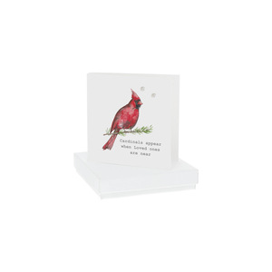 Cardinals Appear by Crumble and Core - 4mm Sterling Silver Cubic Zirconia Stud Earrings